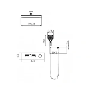 Hotel shower head